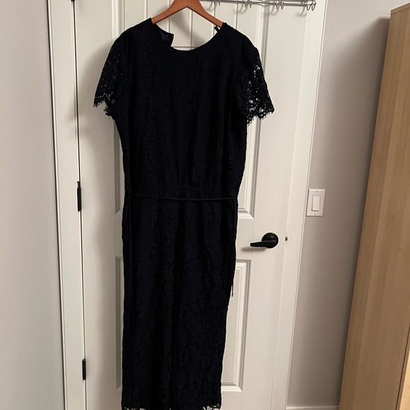 Navy lace pantsuit size 18W - Picture 2 of 12